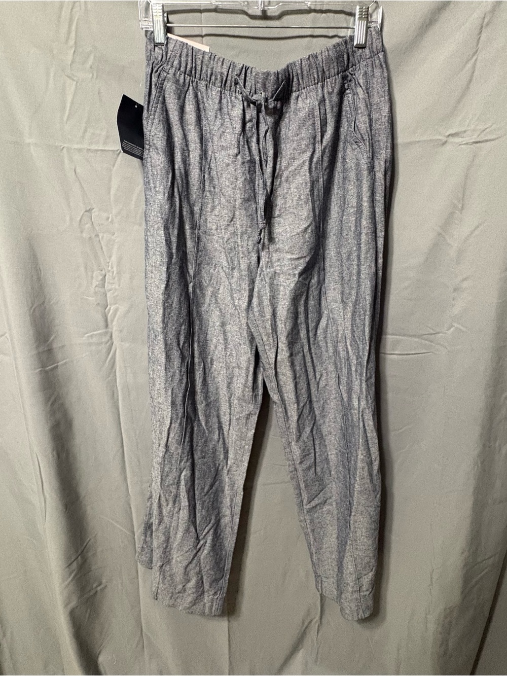 GAP Wide Leg Linen Blend Drawstring Pants